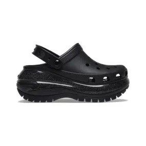 כפכפי קרוקס פלטפורמה במהדורה מיוחדת Crocs Mega Crush Sandals Rainbow Glitter 208794-001