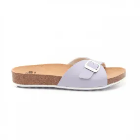 כפכף נשים עם רצועת אבזם עבה שול Scholl SCF27034 SPIKEY SS4,Lavender/white