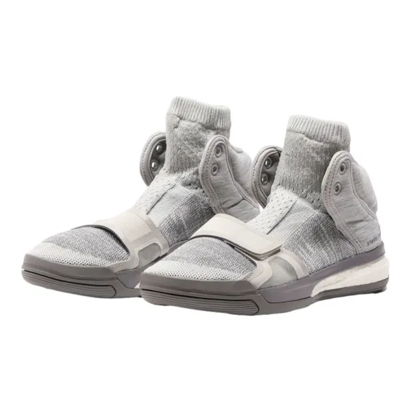 ADIDAS High Top Trainers Grey Synthetic Womens UK 4.5