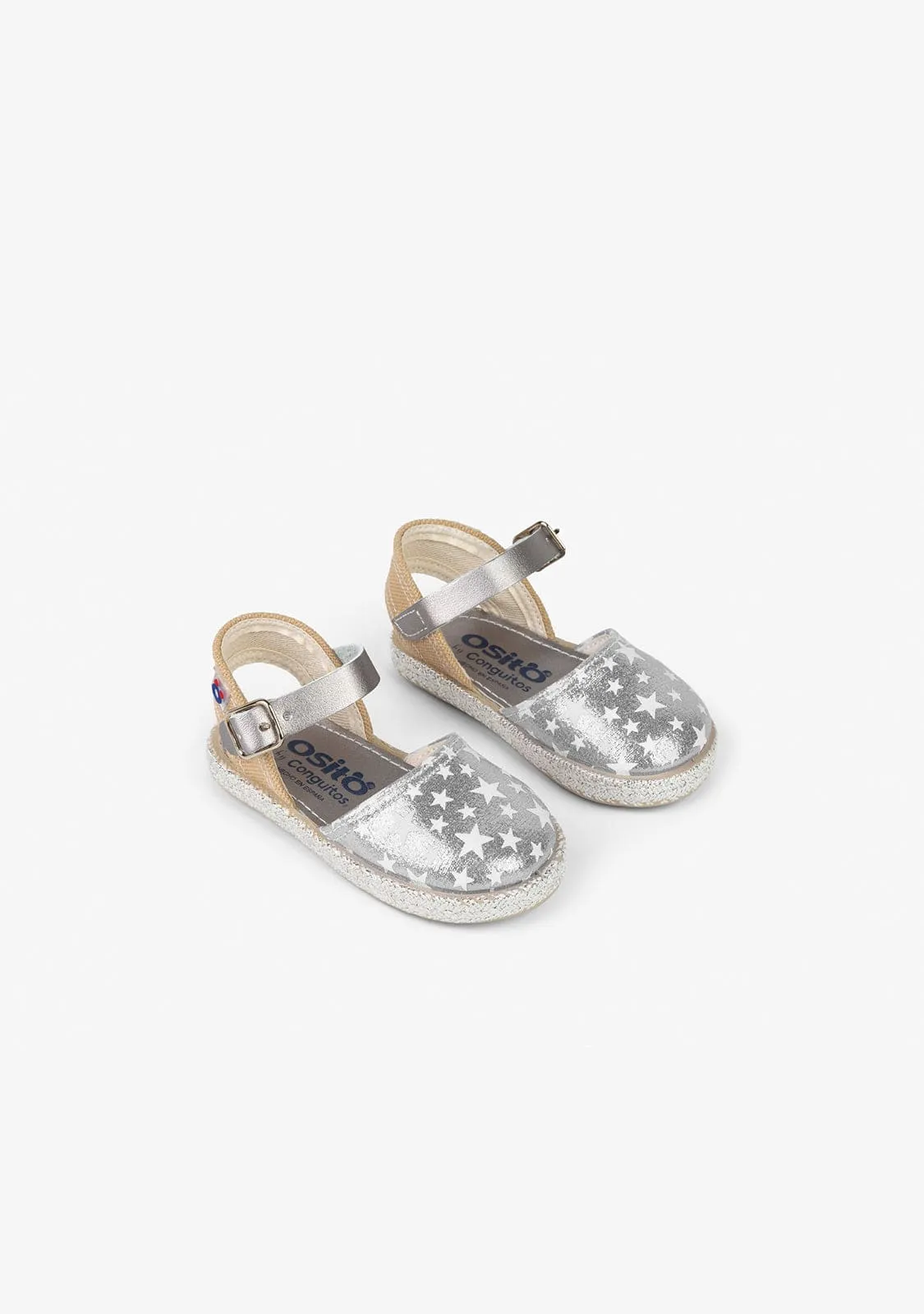 Baby's Star Silver Glow Espadrilles