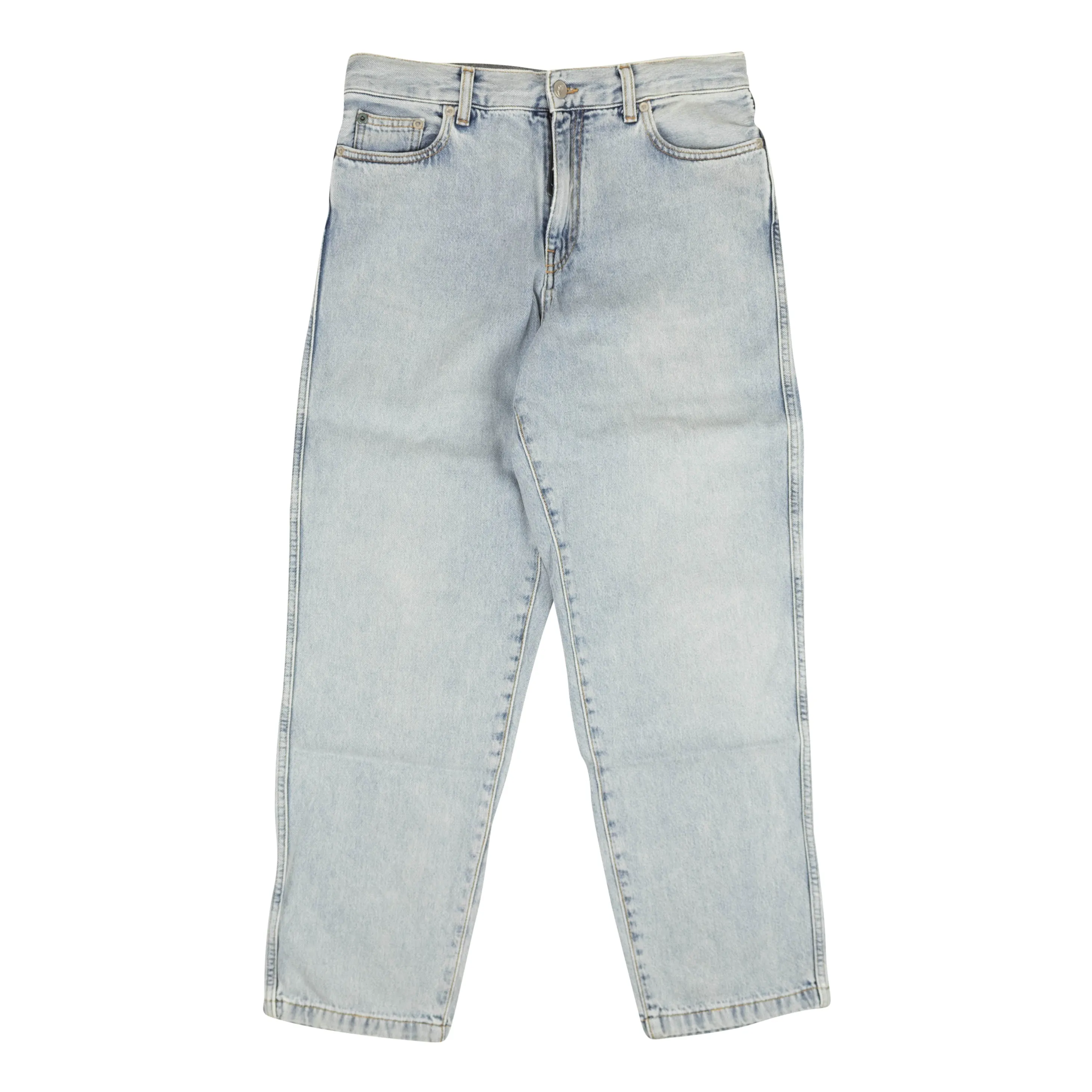 Blue Diagonal Relaxed Skate Jeans