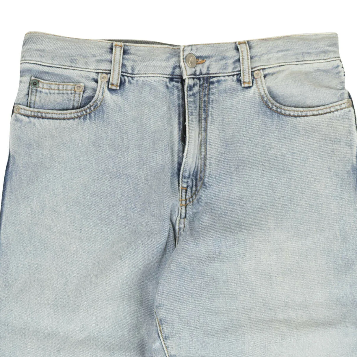 Blue Diagonal Relaxed Skate Jeans