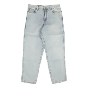 Blue Diagonal Relaxed Skate Jeans