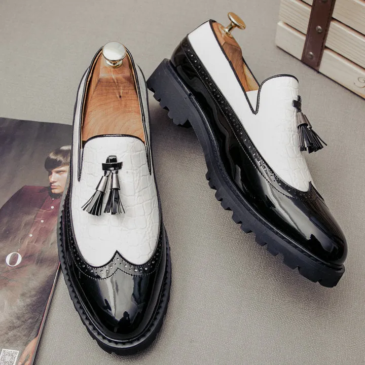 Breathable Casual Shoes Leather Loafers Three Color