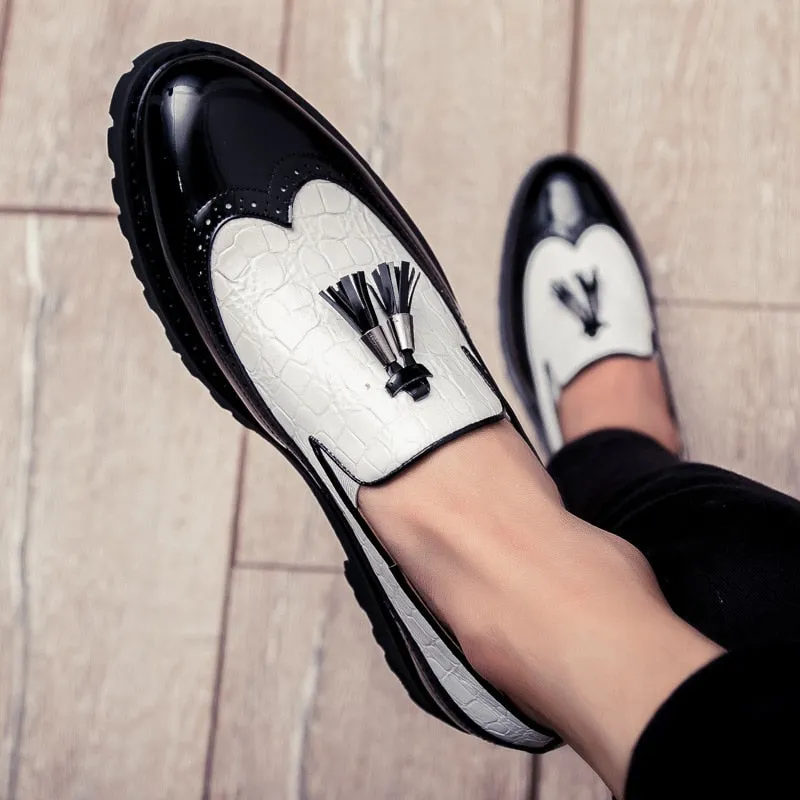 Breathable Casual Shoes Leather Loafers Three Color