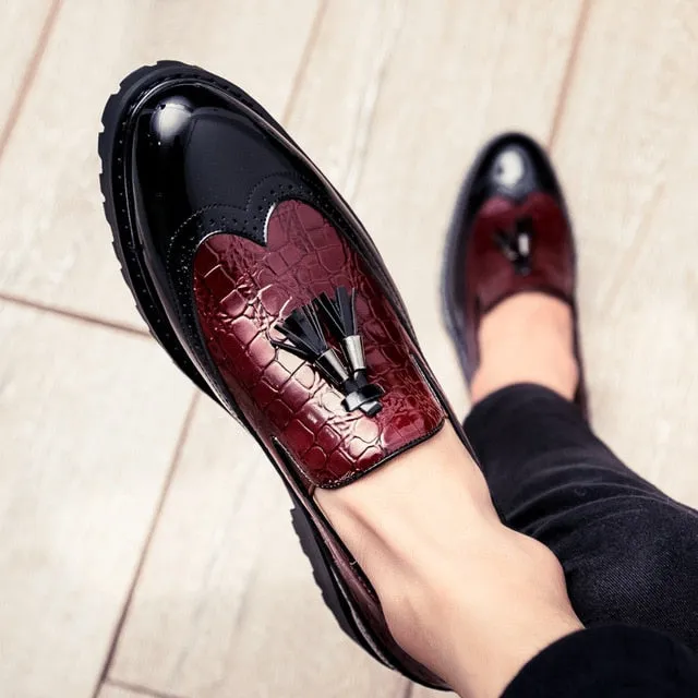 Breathable Casual Shoes Leather Loafers Three Color