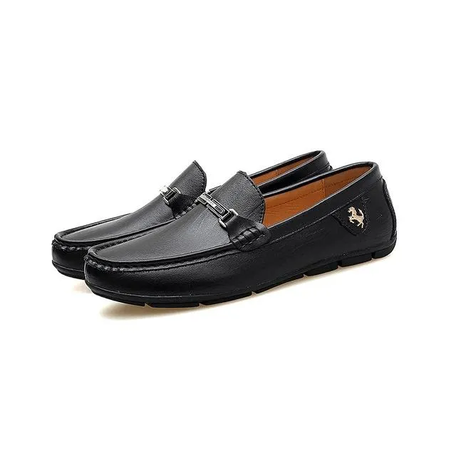 British Mens Shoes Casual Loafer Shoes Men Leather Driving Shoes Luxury Brand