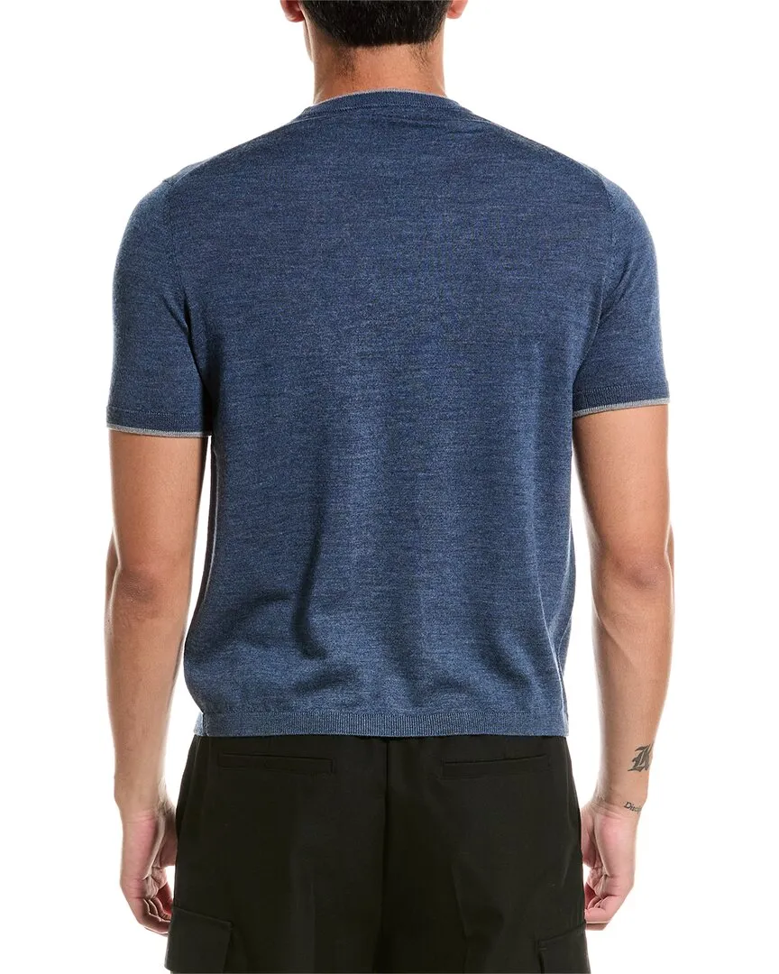 Bruno Magli Relaxed Wool Crewneck Sweater