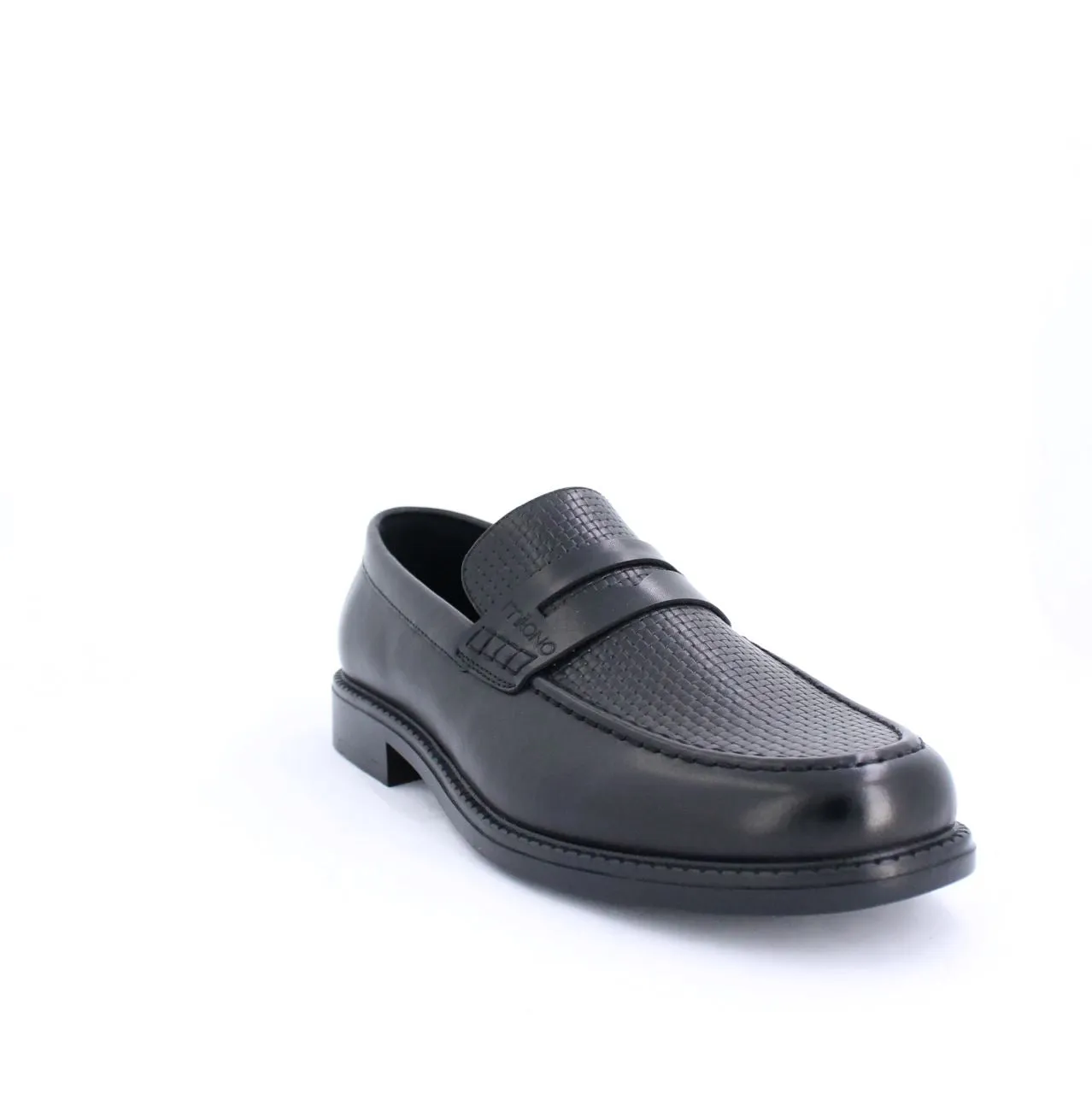 CANTONA MENS LOAFERS-BLACK