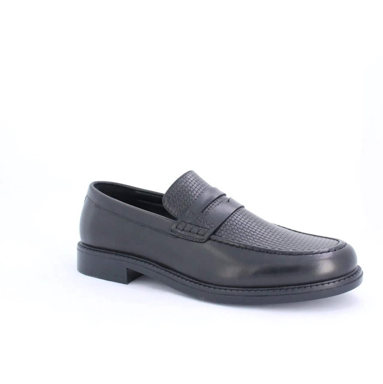 CANTONA MENS LOAFERS-BLACK