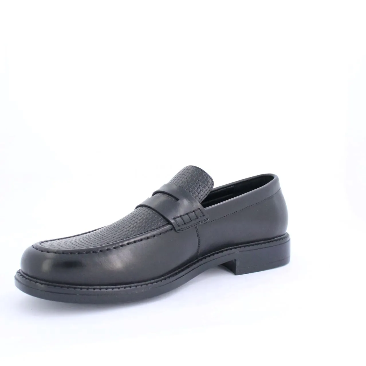 CANTONA MENS LOAFERS-BLACK