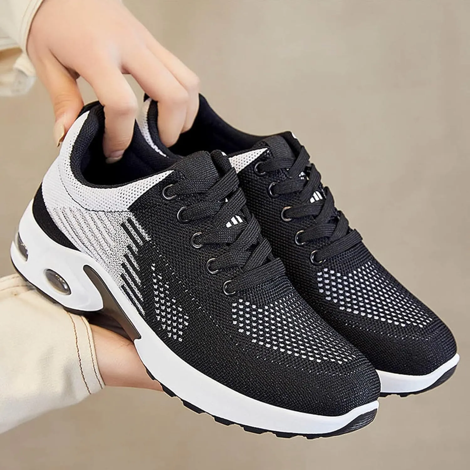 Cathalem Women's Orthopedic Sneakers, Stylish Walking Shoes, Non Slip, Mesh, Air Cushion, Gym Workout