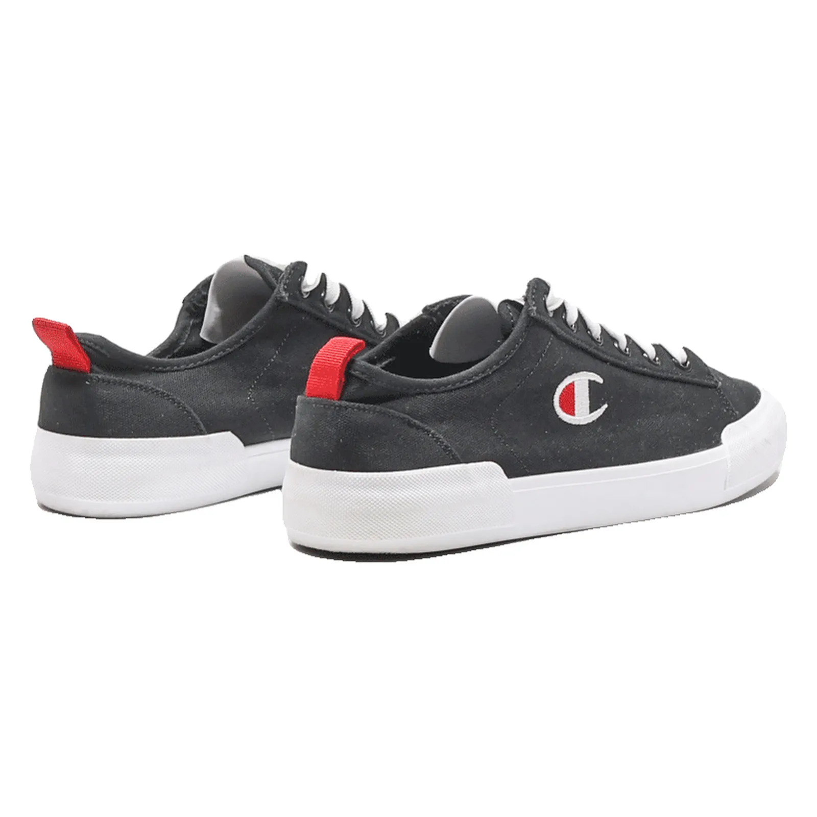 CHAMPION Low Top Trainers Black Canvas Mens UK 8