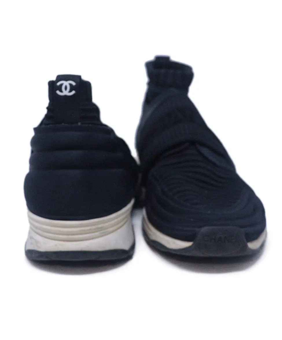 Chanel Black Nylon Sneakers sz 7
