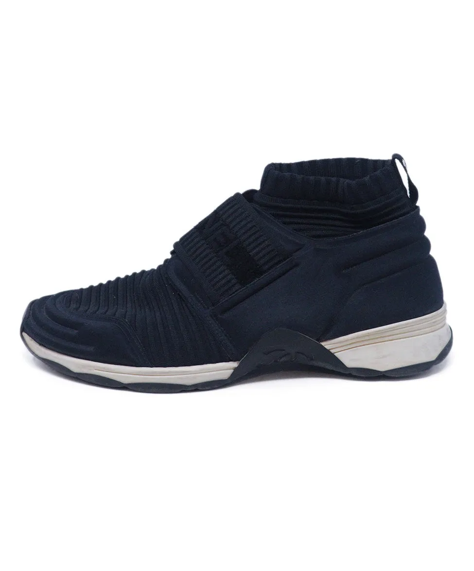 Chanel Black Nylon Sneakers sz 7