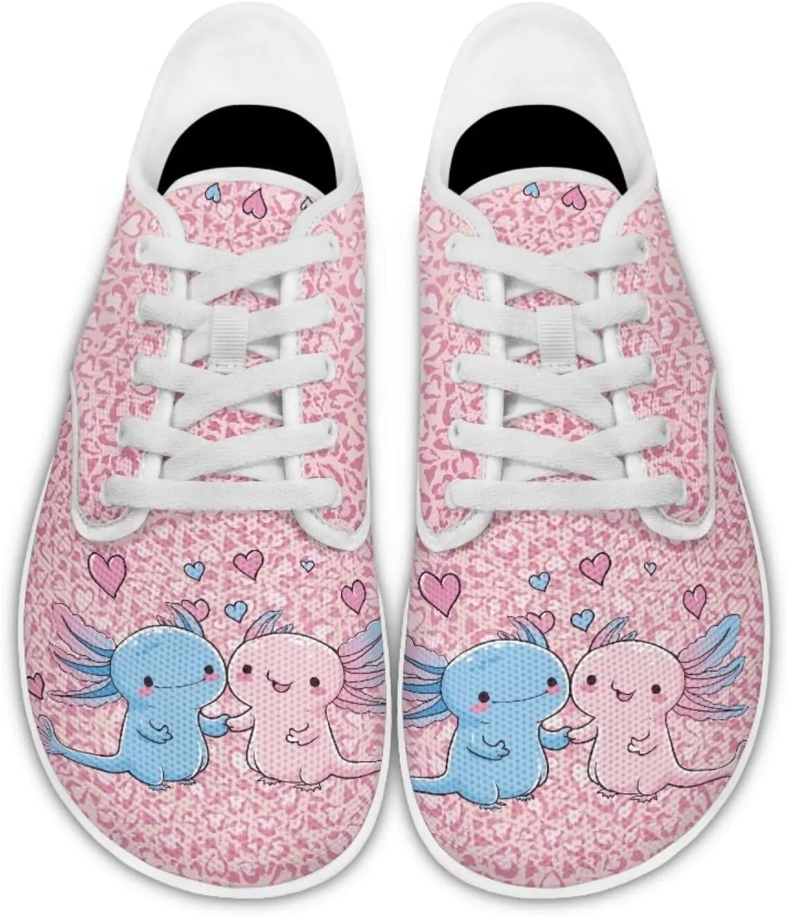 chaqlin Flats Shoes Women Dressy Comfortable Animal Print Lace Up Sneakers Comfortable Wide Barefoot Shoe Casual Walking Sneaker