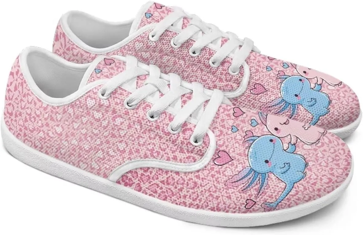chaqlin Flats Shoes Women Dressy Comfortable Animal Print Lace Up Sneakers Comfortable Wide Barefoot Shoe Casual Walking Sneaker