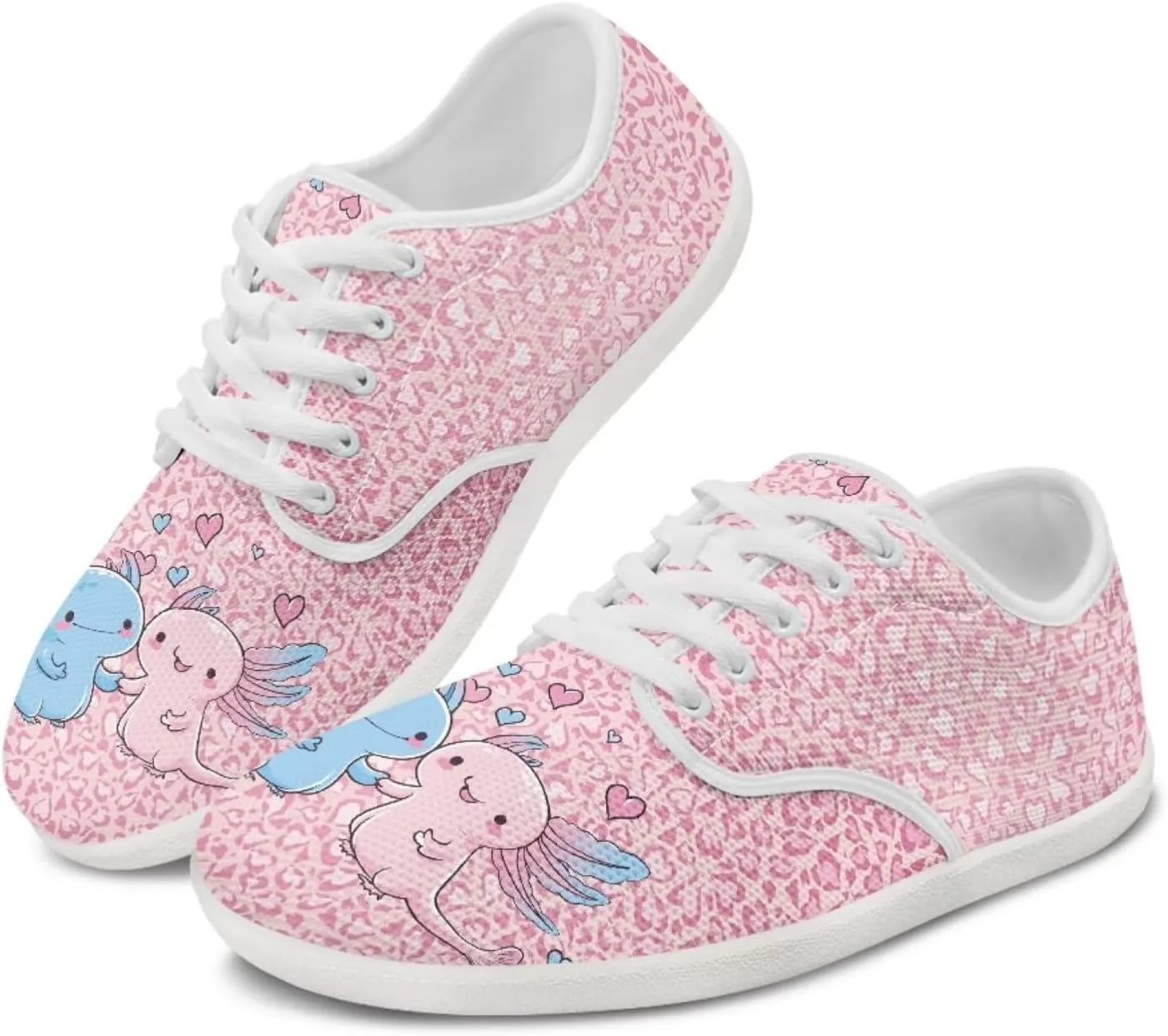 chaqlin Flats Shoes Women Dressy Comfortable Animal Print Lace Up Sneakers Comfortable Wide Barefoot Shoe Casual Walking Sneaker