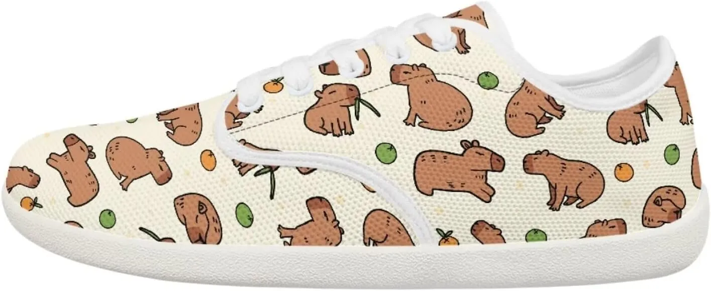 chaqlin Flats Shoes Women Dressy Comfortable Animal Print Lace Up Sneakers Comfortable Wide Barefoot Shoe Casual Walking Sneaker