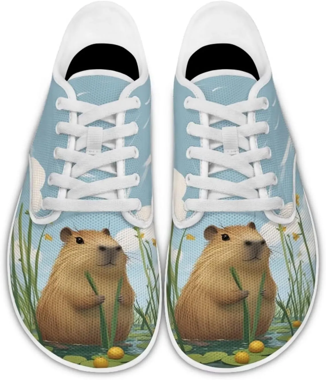 chaqlin Flats Shoes Women Dressy Comfortable Animal Print Lace Up Sneakers Comfortable Wide Barefoot Shoe Casual Walking Sneaker
