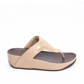 Comfortable Beige Wedge Slippers | 719R-F