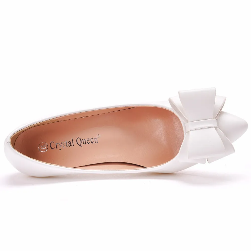 Crystal Bow-knot Wedding Shoes
