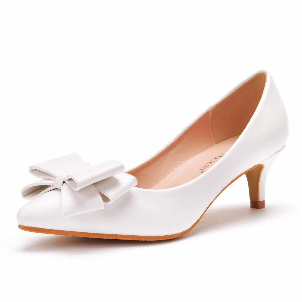 Crystal Bow-knot Wedding Shoes