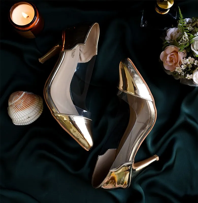 Dazzling Heels Golden