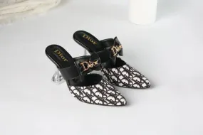 DIOR CASUAL HEEL PUMPS - BLACK