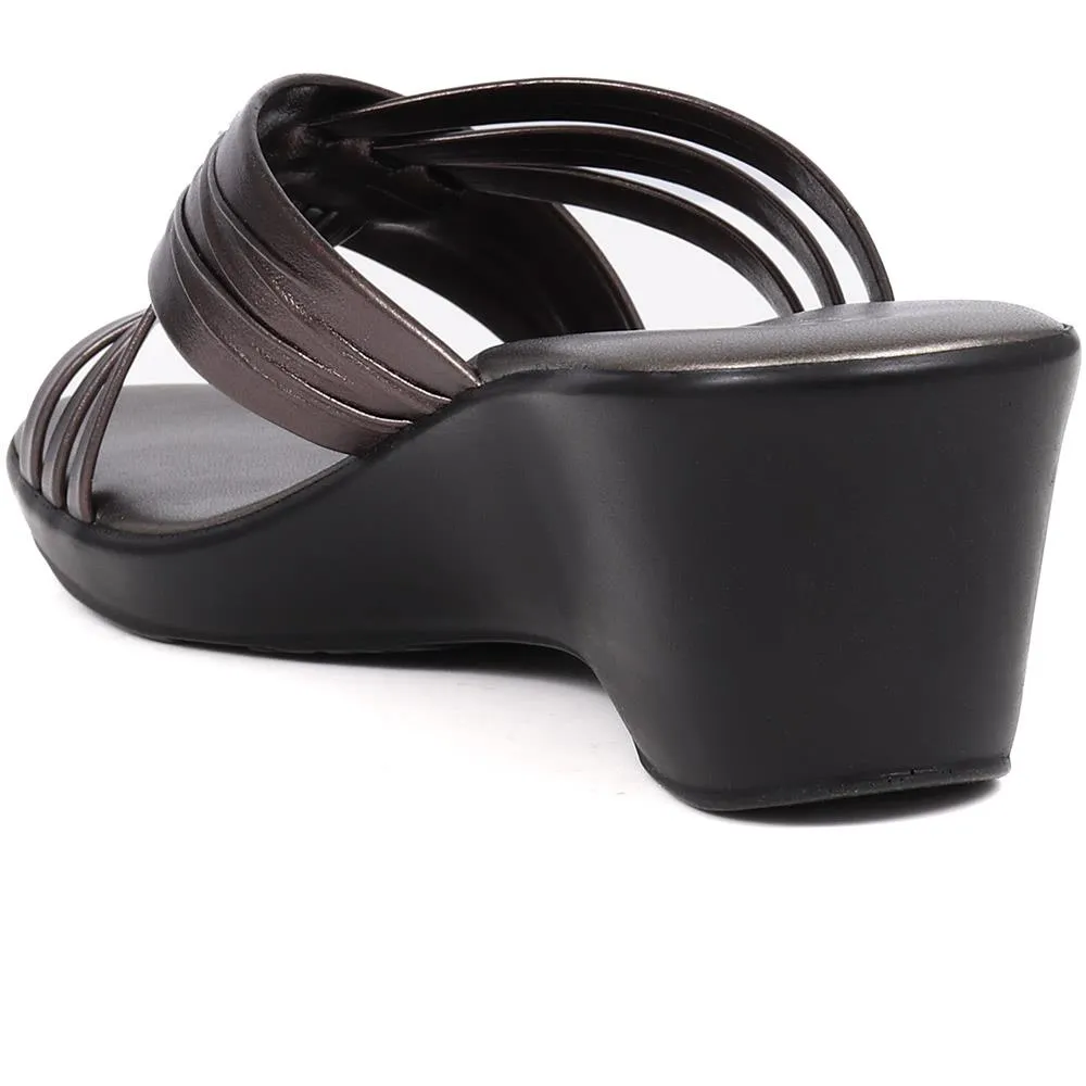 Elegant Wedge-Heel Mules  - NUOV39003 / 325 806