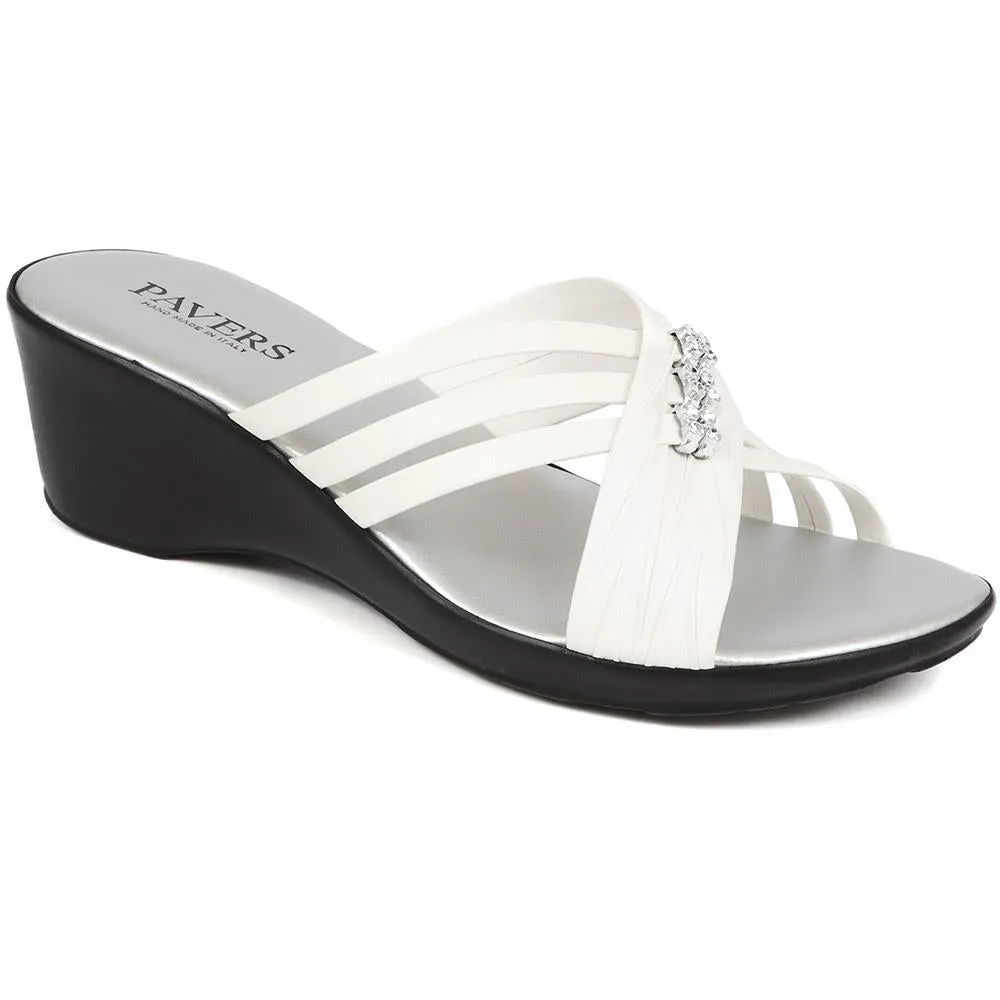 Elegant Wedge-Heel Mules  - NUOV39003 / 325 806