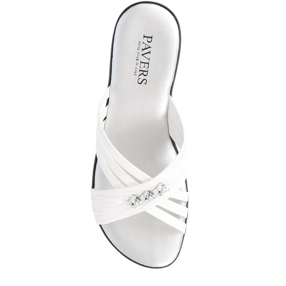 Elegant Wedge-Heel Mules  - NUOV39003 / 325 806
