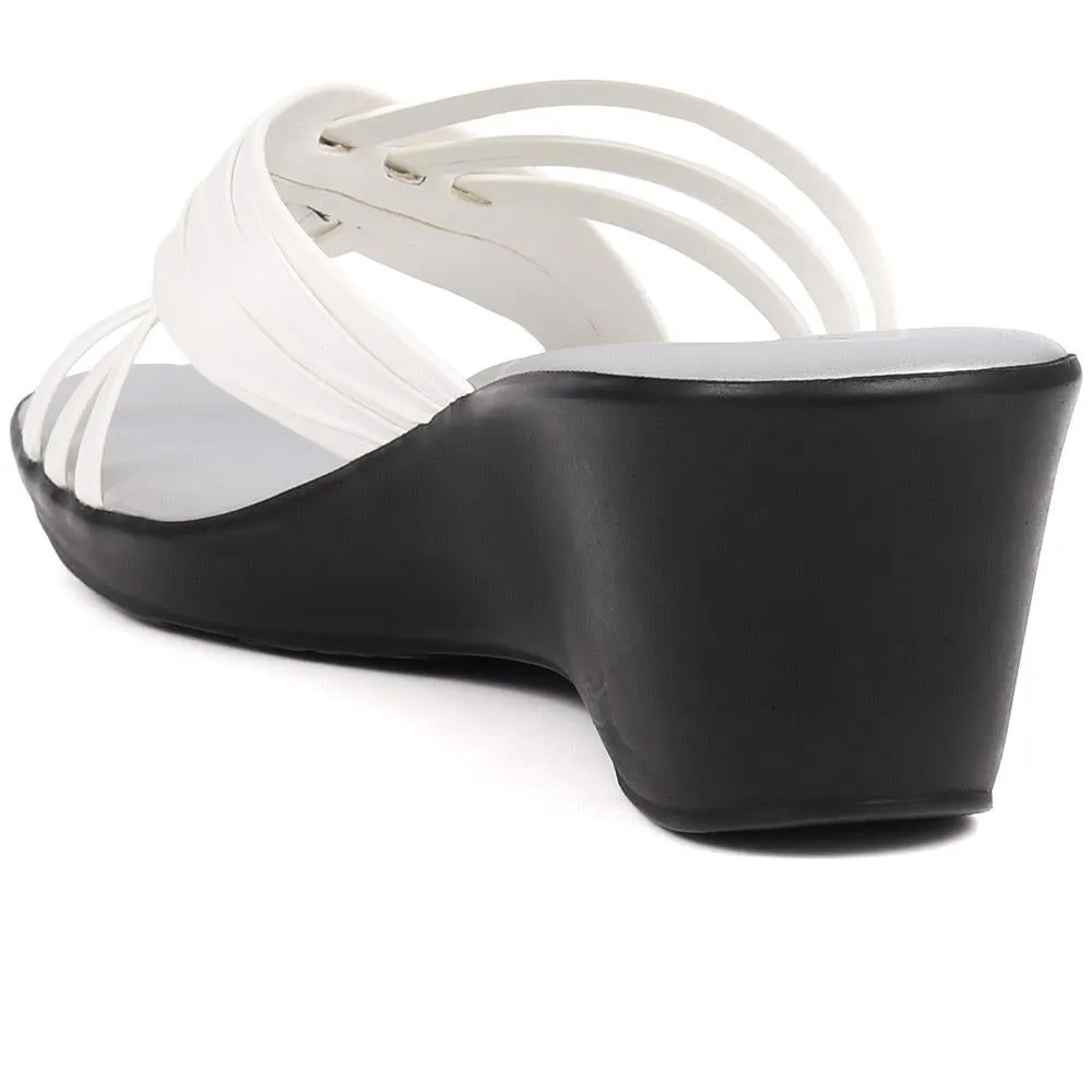 Elegant Wedge-Heel Mules  - NUOV39003 / 325 806