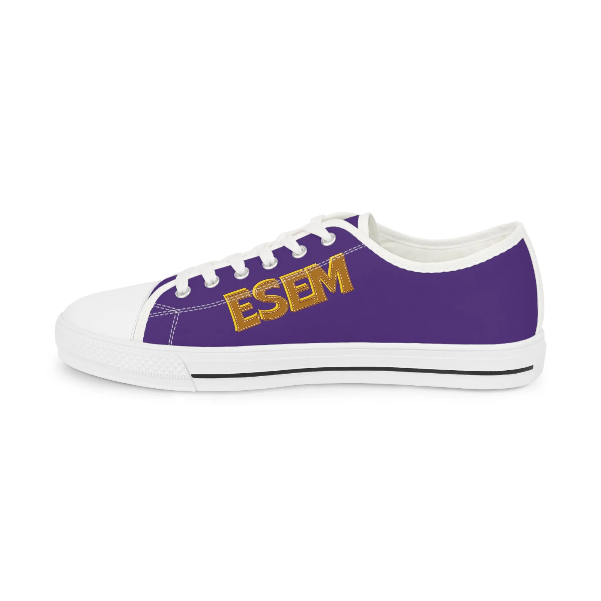 ESEM gold - Purple Men's Low Top Sneakers
