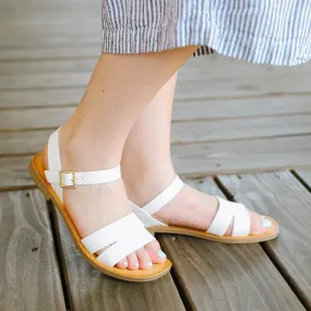 FINAL SALE White On the Coast Sandals