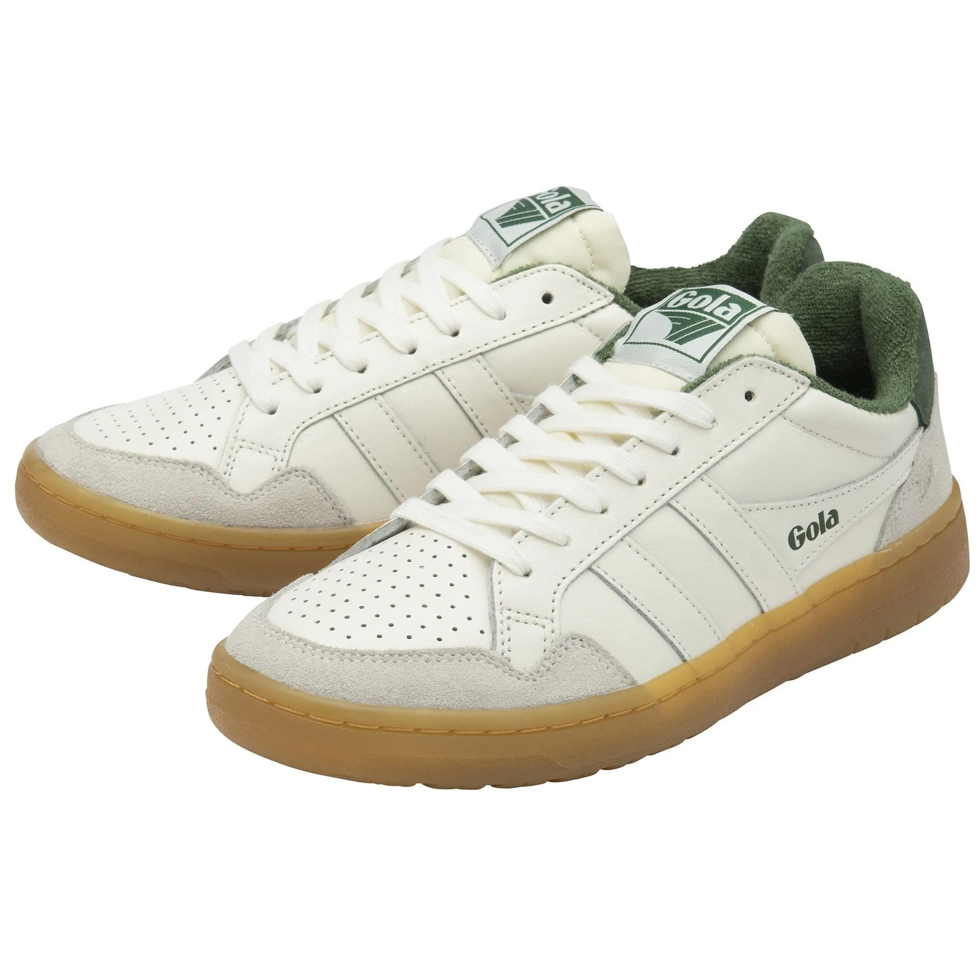GOLA WOMEN'S EAGLE '86 SNEAKERS WHITE GREEN GUM