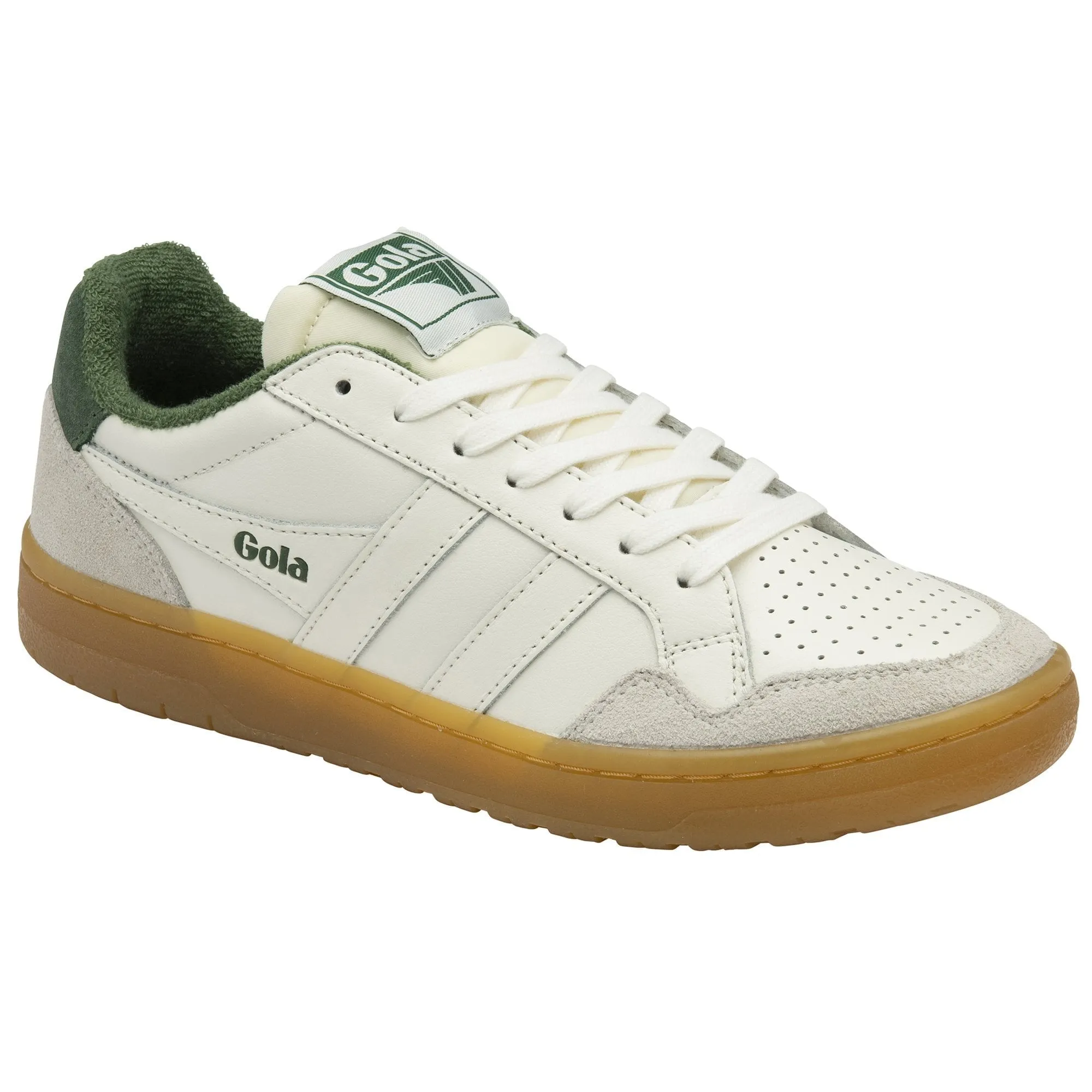 GOLA WOMEN'S EAGLE '86 SNEAKERS WHITE GREEN GUM