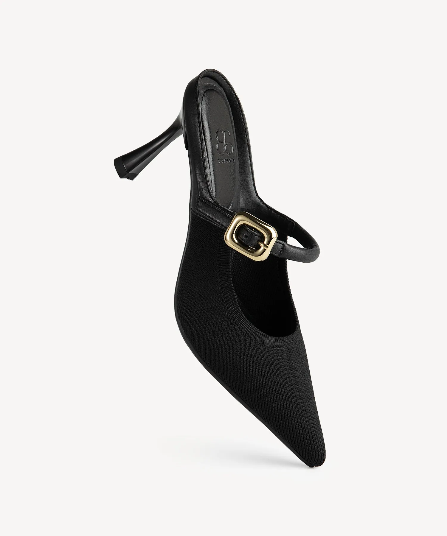 GraceLithe Pointed Toe Heeled Mules - 2X Wide