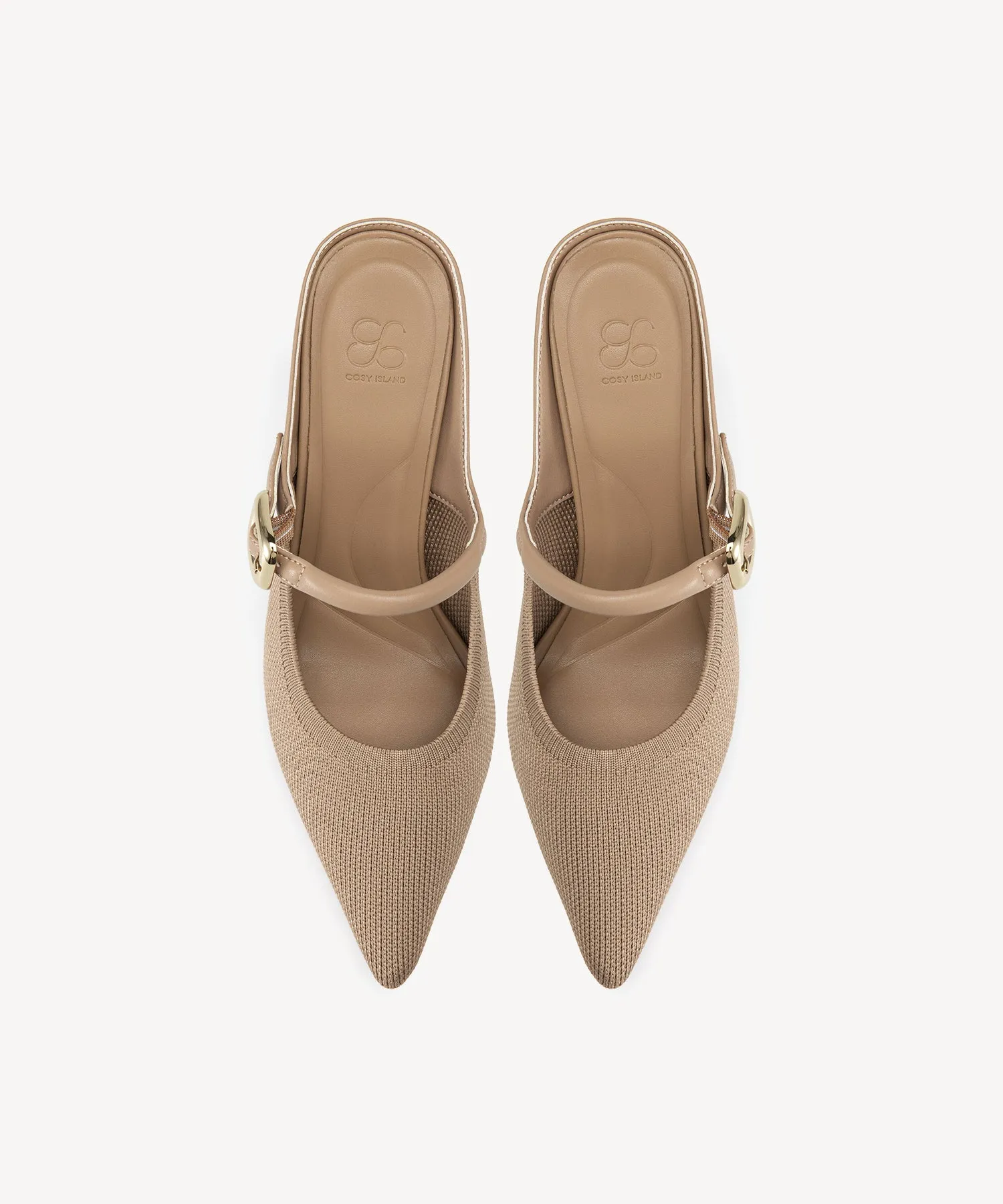 GraceLithe Pointed Toe Heeled Mules - 2X Wide