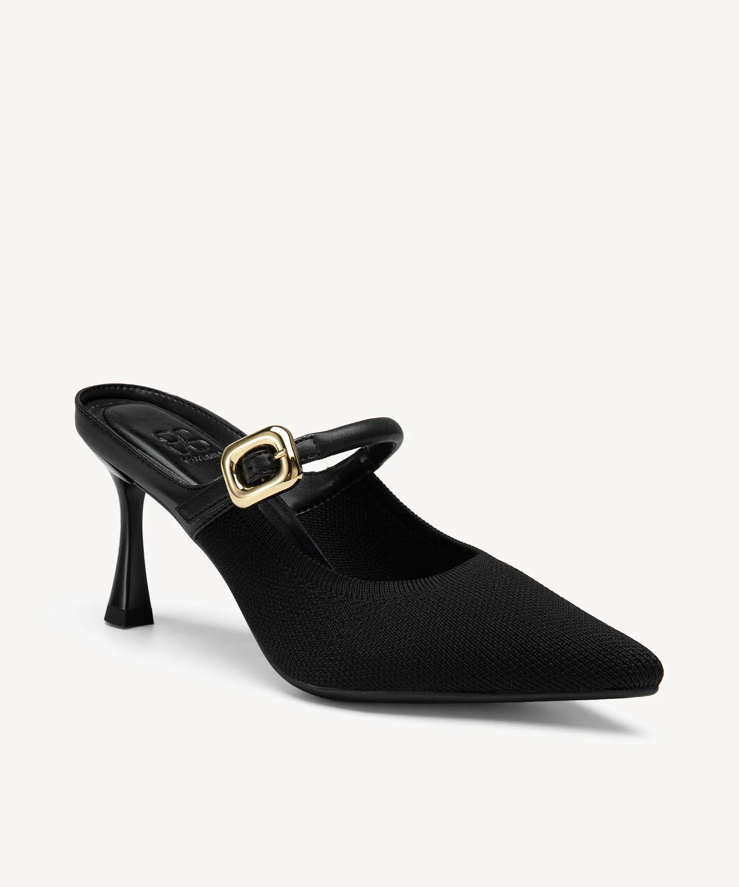 GraceLithe Pointed Toe Heeled Mules - 2X Wide