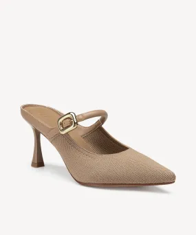GraceLithe Pointed Toe Heeled Mules - 2X Wide