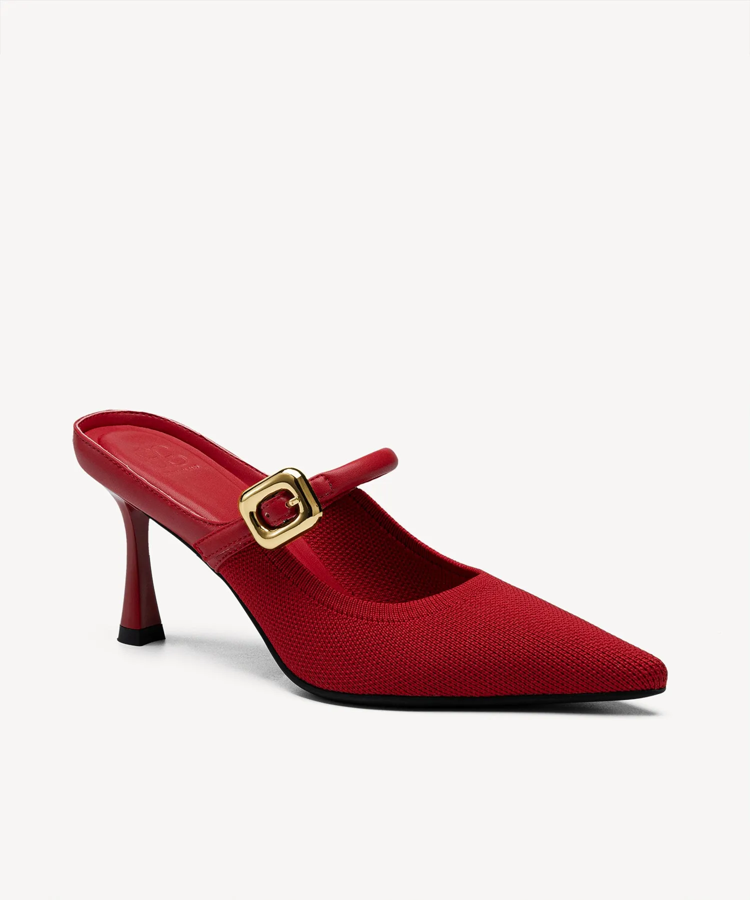 GraceLithe Pointed Toe Heeled Mules - 2X Wide