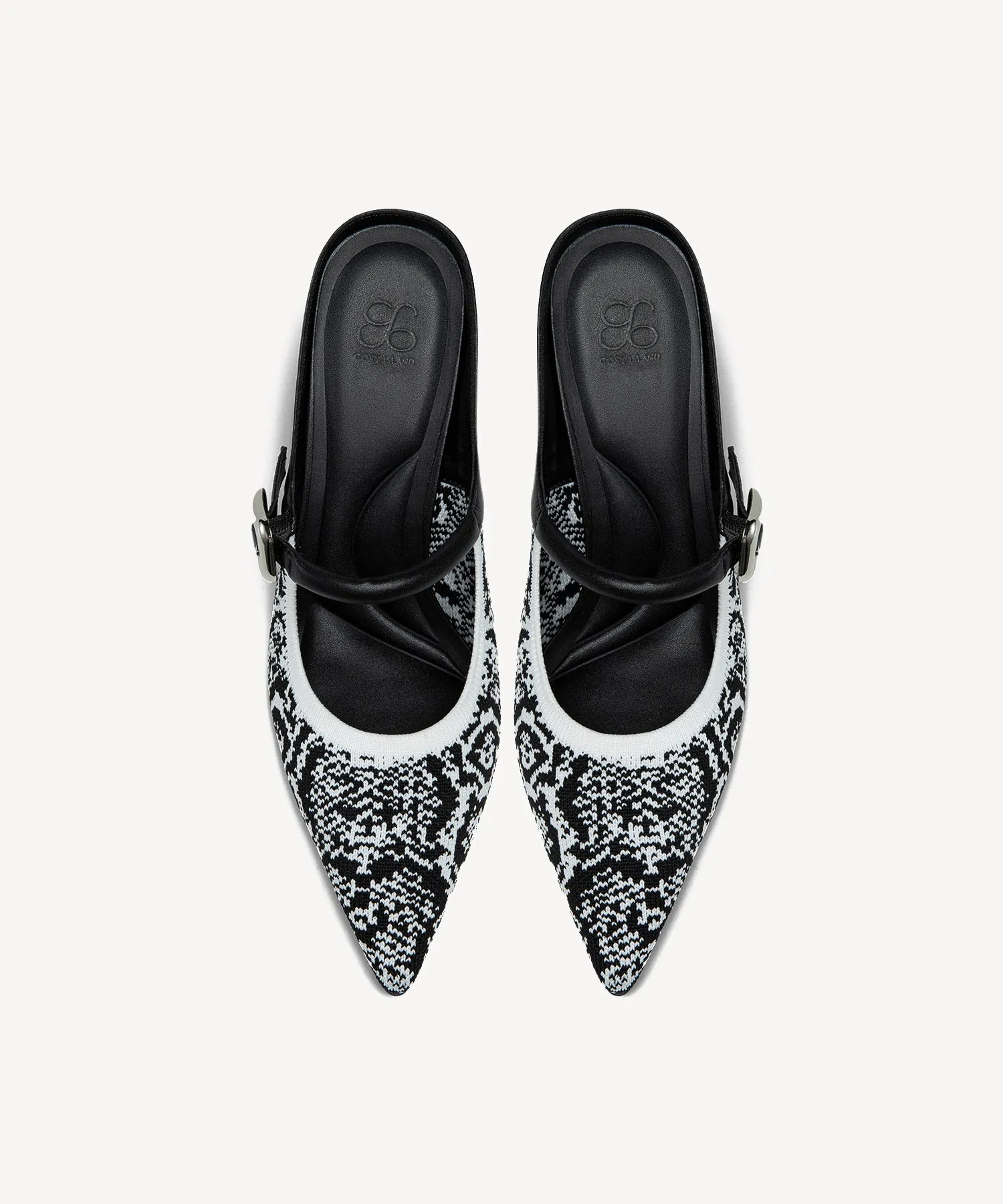 GraceLithe Pointed Toe Heeled Mules - 2X Wide