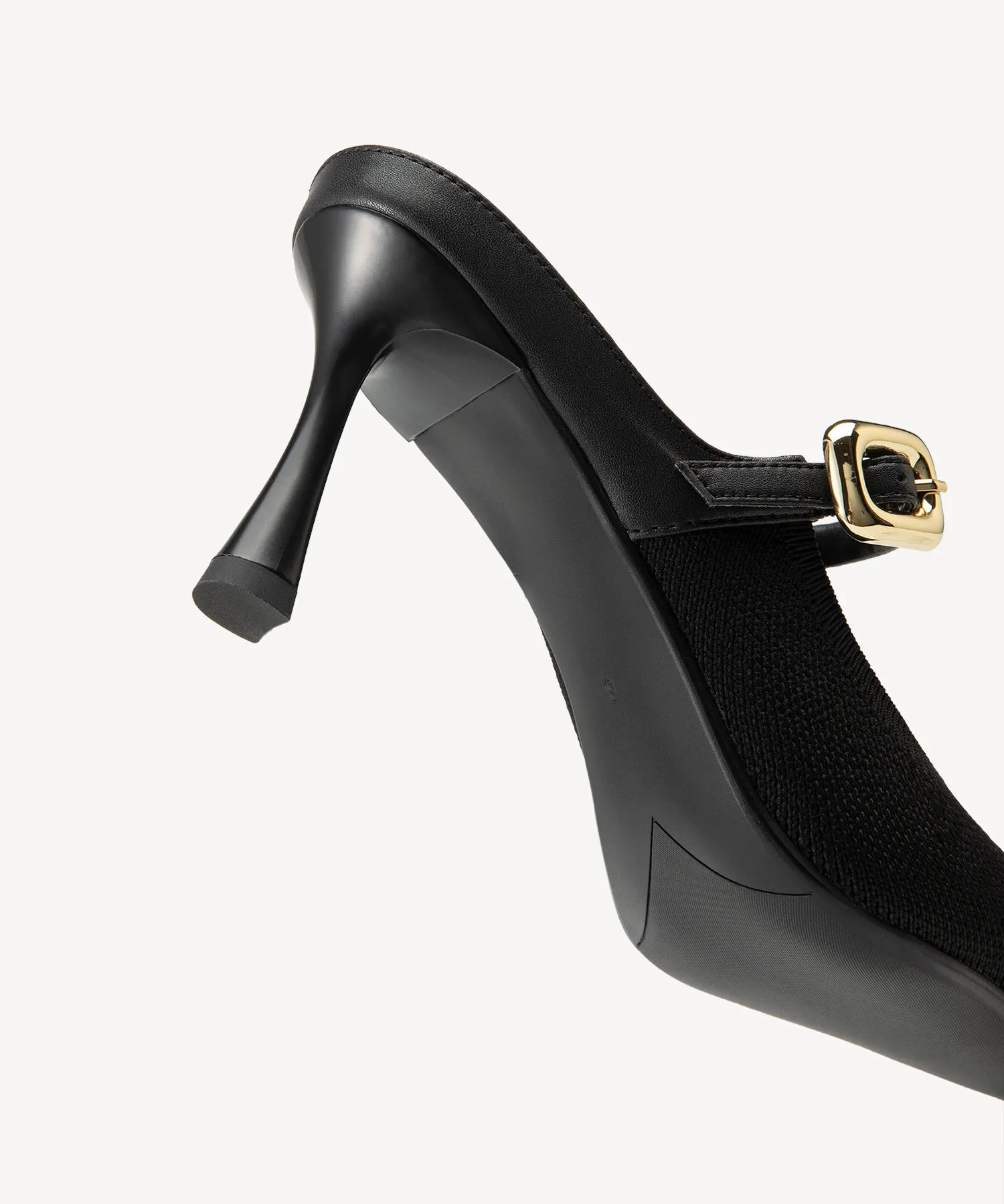 GraceLithe Pointed Toe Heeled Mules - 2X Wide