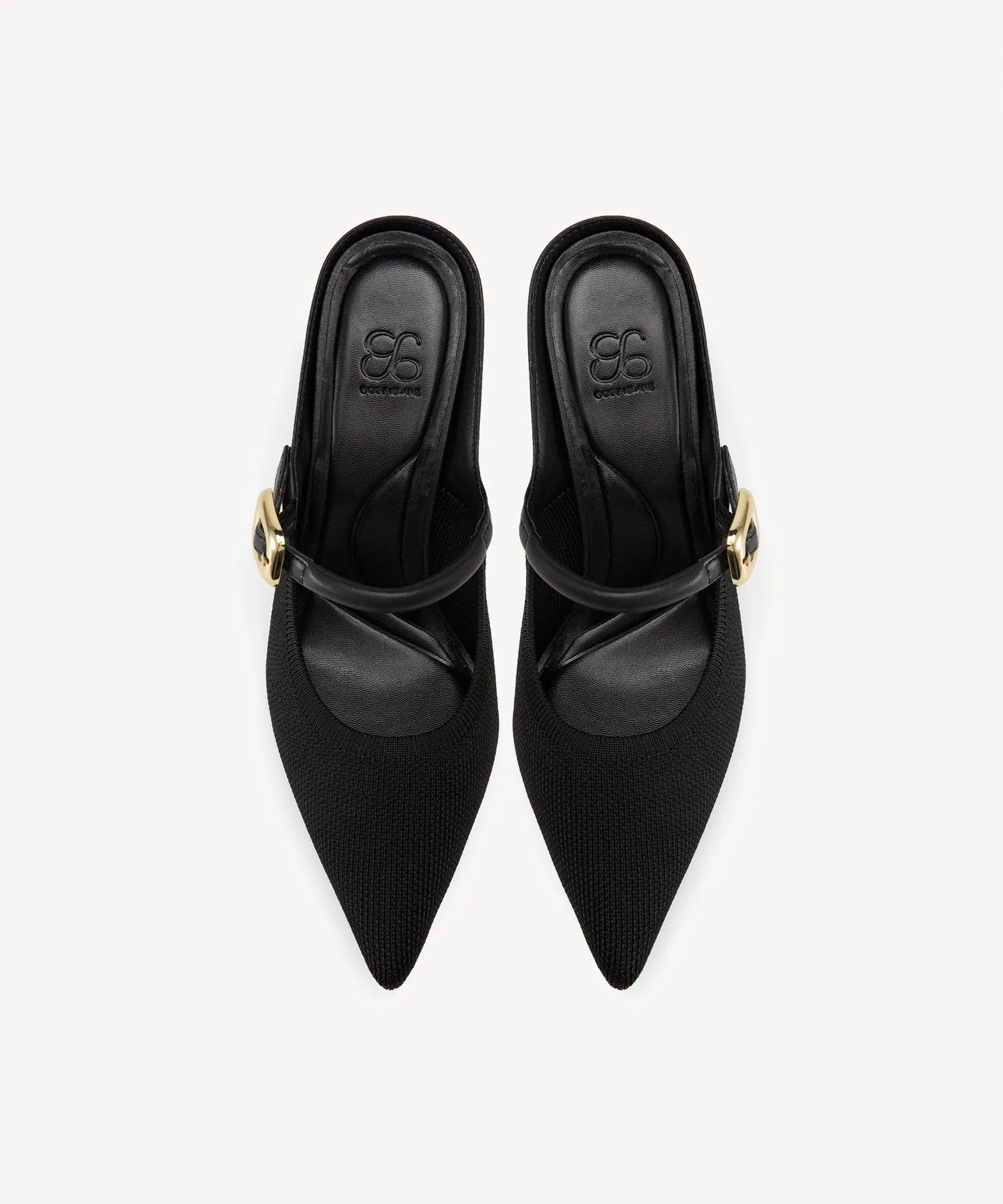 GraceLithe Pointed Toe Heeled Mules - 2X Wide