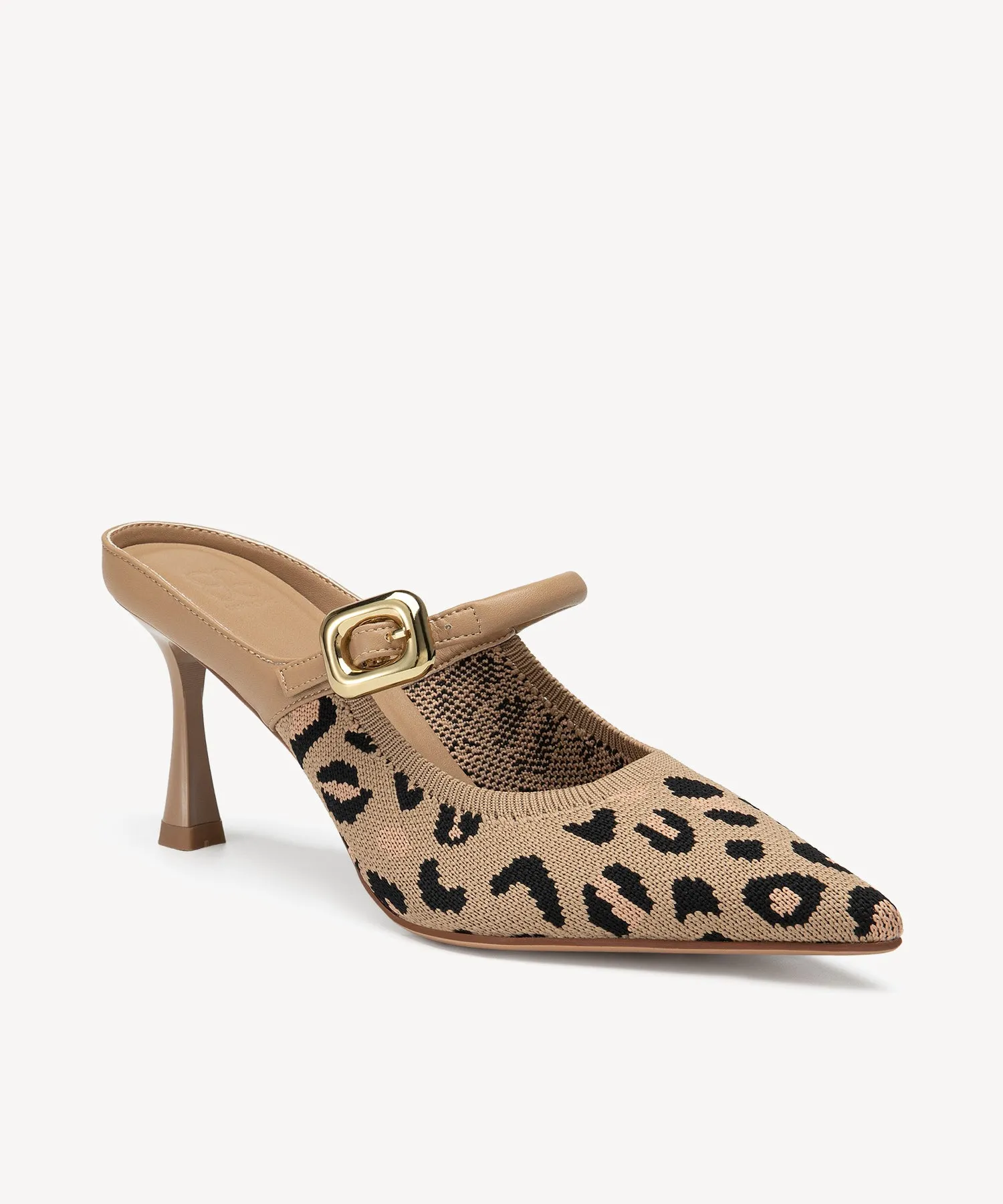 GraceLithe Pointed Toe Heeled Mules - 2X Wide