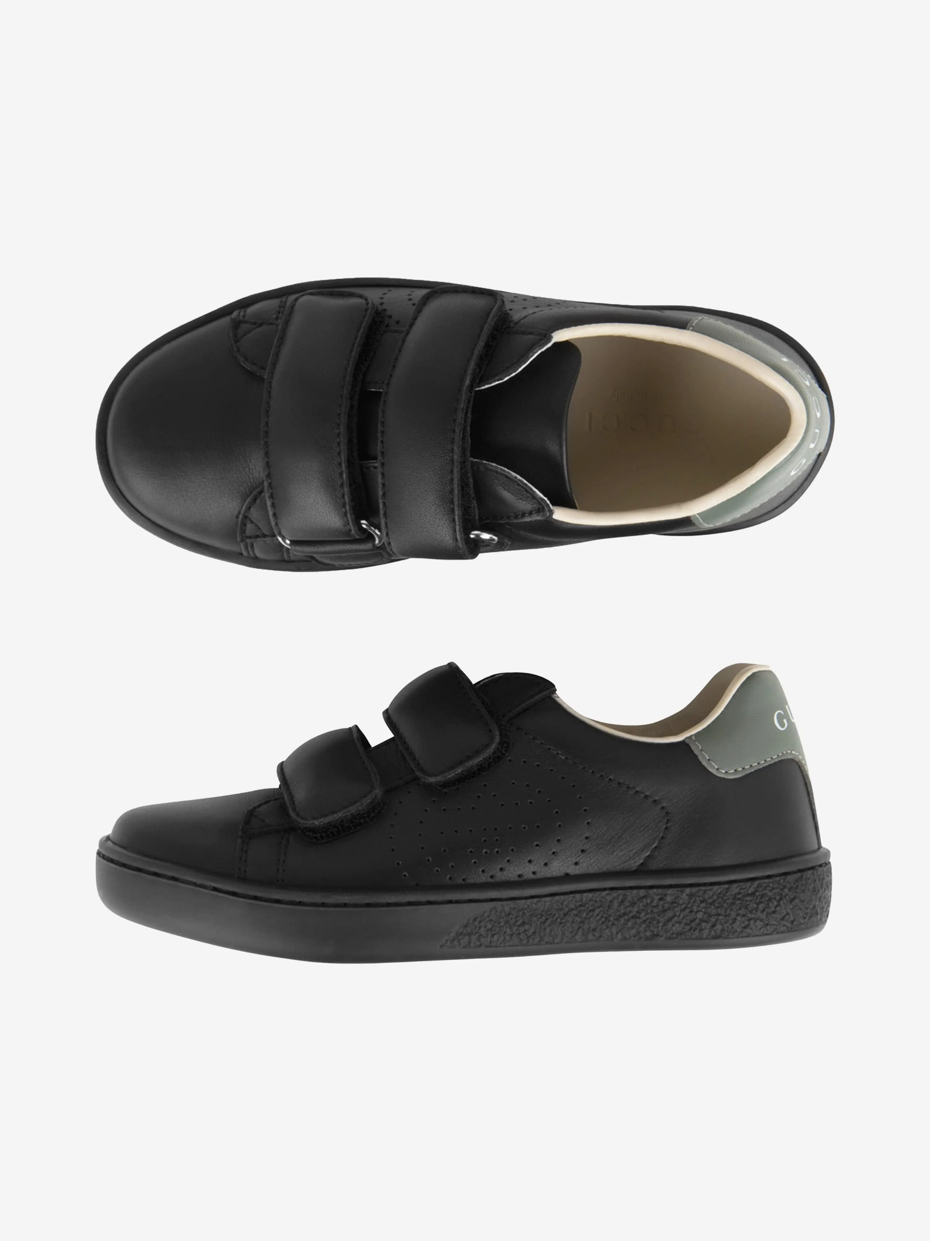 Gucci Leather New Ace Velcro Trainers