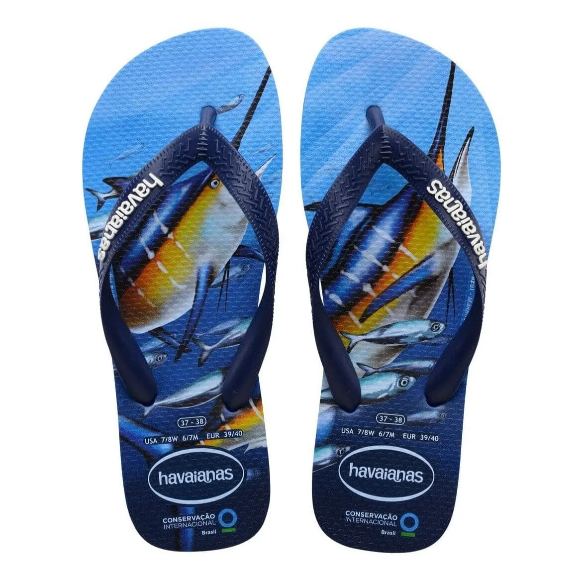 Havaianas Conversvation International Sword Fish FlipFlops Blue