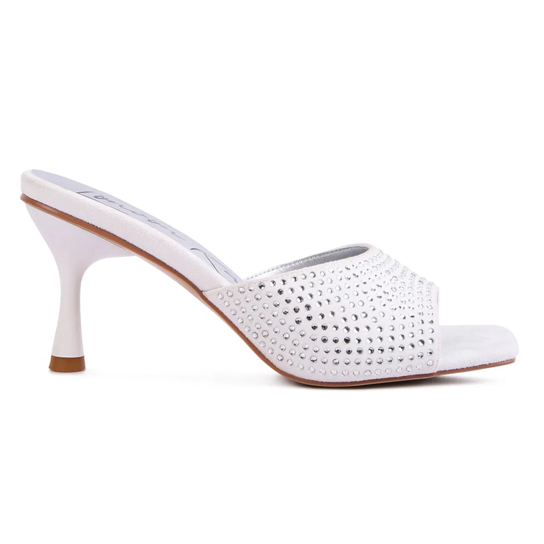Imprint Diamante Stud Slip On Sandals