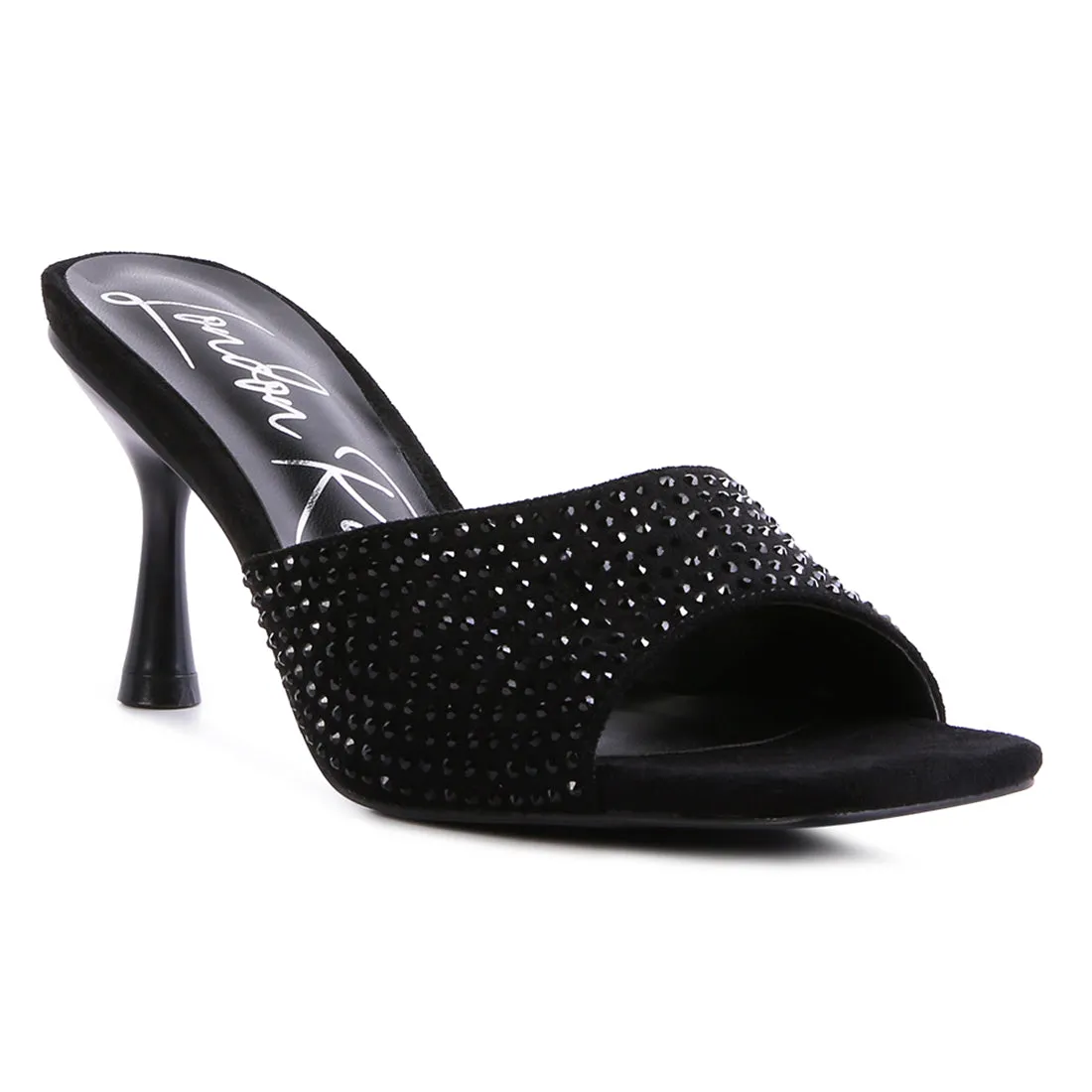 Imprint Diamante Stud Slip On Sandals